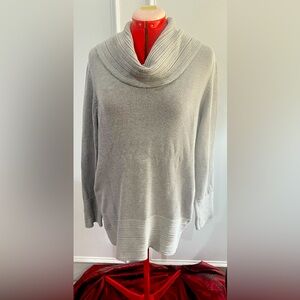 Calvin Klein Light Gray Cowl Neck Sweater size Xl